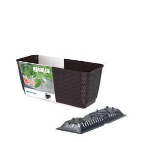 Prosperplast Balkonláda Ratolla PW alasztóval 492x172mm barna